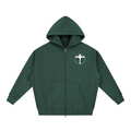 I WANT TO BE SOMETHING Cover Boxy Zip-up Hoodie