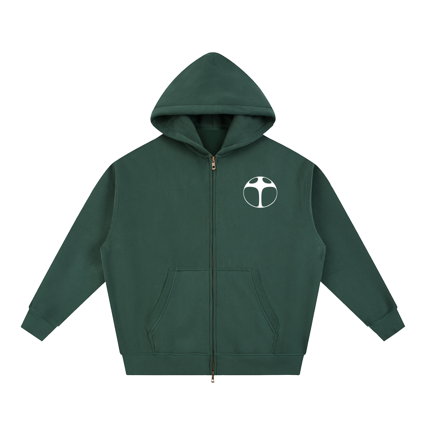 I WANT TO BE SOMETHING Cover Boxy Zip-up Hoodie