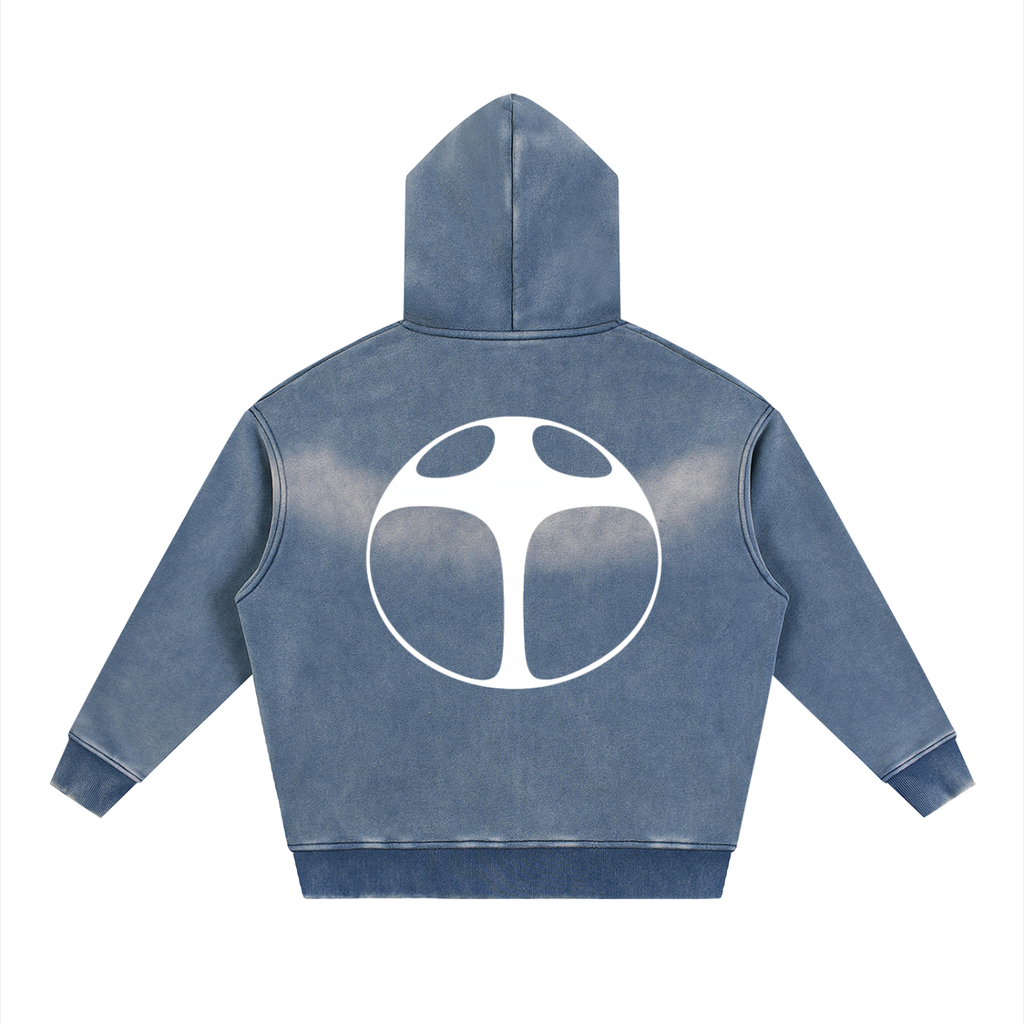 I WANT TO BE SOMETHING Sunfade Zipper Hoodie