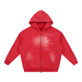I WANT TO BE SOMETHING Sunfade Zipper Hoodie