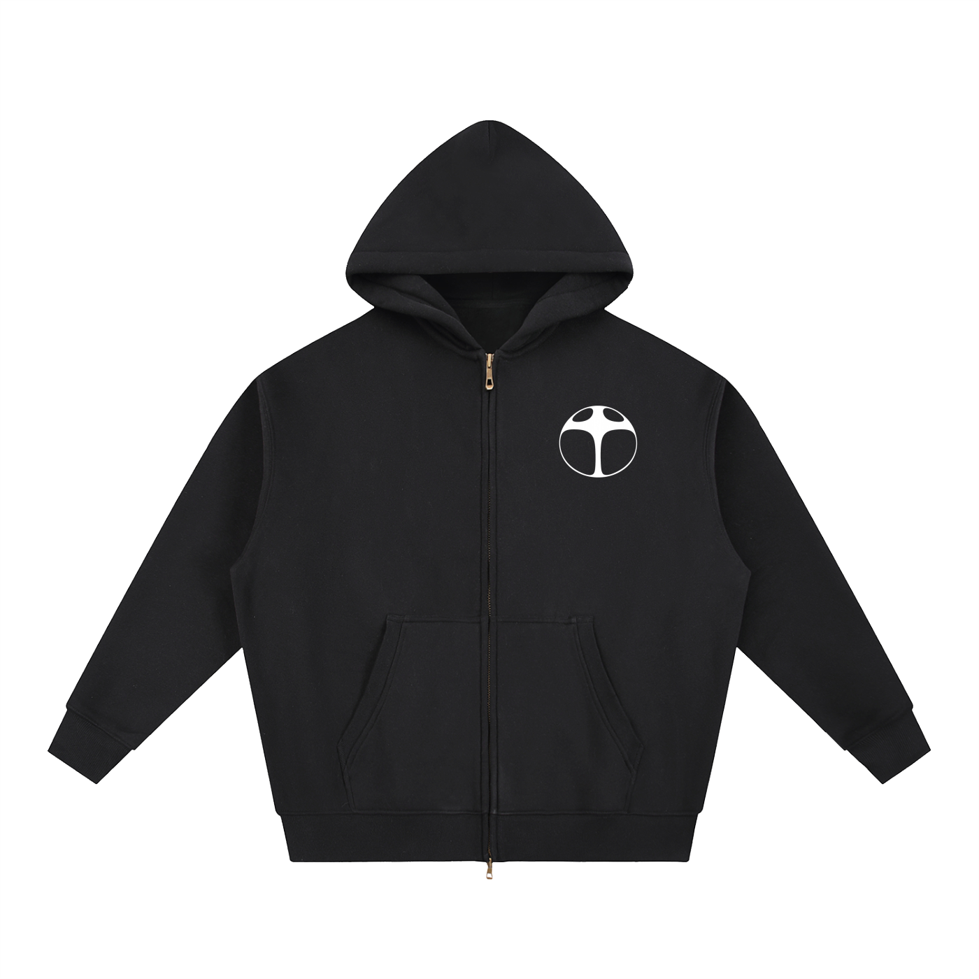 I WANT TO BE SOMETHING Cover Boxy Zip-up Hoodie