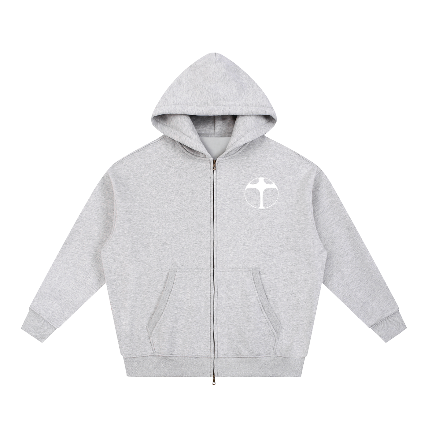 I WANT TO BE SOMETHING Cover Boxy Zip-up Hoodie
