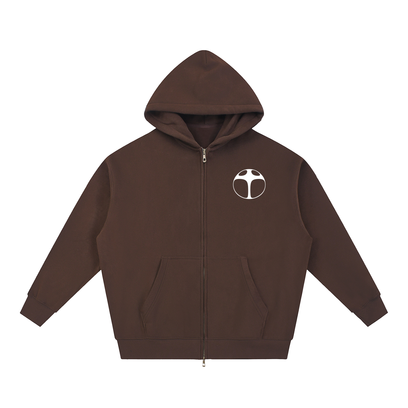 I WANT TO BE SOMETHING Cover Boxy Zip-up Hoodie